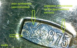875 проба золота